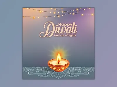 HAPPY DIWALI FESTIVAL POST adobe photoshop dipavali diwali wishes diya festival festival post graphic design happy diwali happy diwali post lights photoshop post rangoli social media social media post