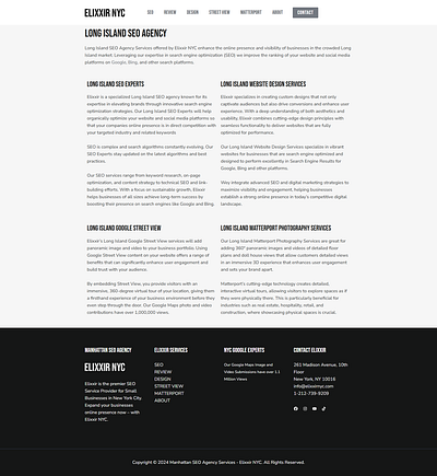 Long Island Page branding design