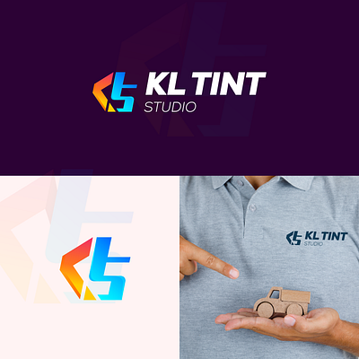 KL Tint Studio Logo ahetasham salehin car logo car paint logo car service car shop car tint logo car wash service