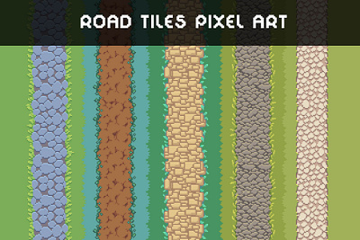 Path and Road Top-Down Tileset Pixel Art 2d asset assets game game assets gamedev indie indie game pixelart pixelated road roads rpg set tile tileset tilesets top dowm top down topdown