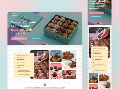 Brigaderia brigadeiro brigaderia chocolate ui ui design website