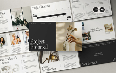 Project Proposal Template • Eclipse branding branding templates brands canva design design template graphic design inspirtation presentations project proposal template templates