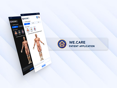 We.Care - App for patient appointments to health checkups 2d 3d animation appointment banner care design document dribbble figma healthcare ios logo medtech mobile patient ui ux vector wellness