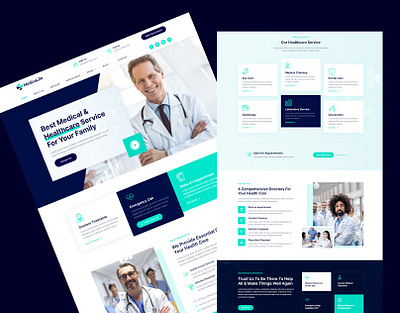 Medical & Healthcare Service website design branding ui websitebuilding