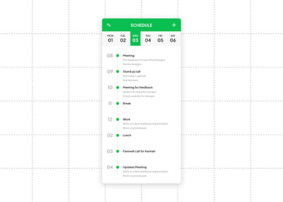 Scheduling UI app concept design schedule ui uidesign uiux userinterface ux