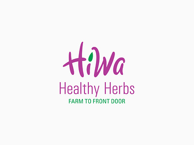 Hiwa Healthy Herb - Visual Identity Design agricultural products brand logo canadian agricultural brand from farm to home hiwa hiwa healthy herb mohammad mohsen khezri mohsen khezri vancouver آموزش طراحی نشانه نوشتاری طراحی لوگوتایپ برند کشاورزی طراحی لوگوتایپ دست آزاد طراحی نشانه نوشتاری کشاورزی محسن خضری