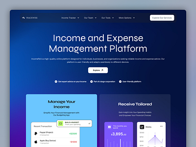 TrackWise- Website design ui uiux website