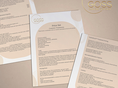 Price List for GOSS Australia