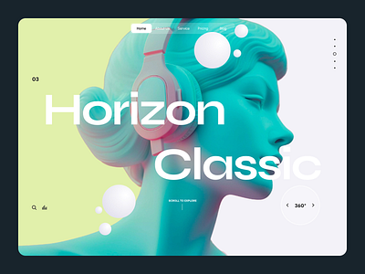 Horizon AI UI ai animation hero ui uiux website