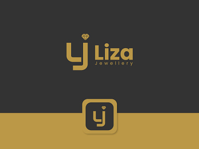 Liza Jewellery - Logo Design brand identity designer branding creative logo design graphic design graphics jewellery logo lettermark logo logo logo design modern logo visual designer visual identity