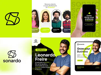 Sonardo Modern Minimalist Logo and Branding Design brand identity branding business logo design flat graphic design logo logo design logo mark minimalist logo modern logo s logo vector