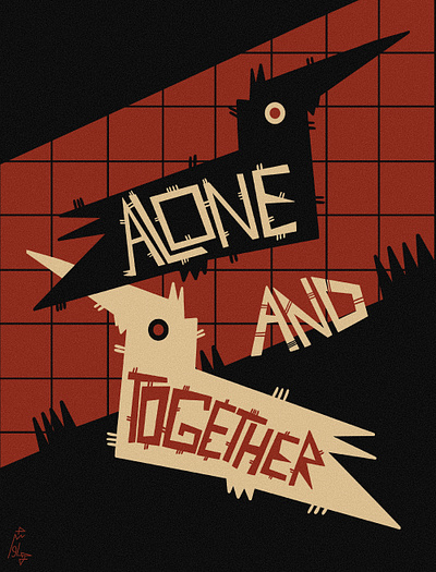 Alone and together 3d animation branding graphic design logo motion graphics ui