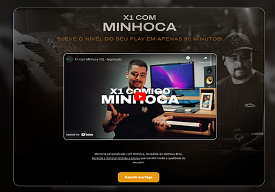 Landing Page de Lançamento - X1 com Minhoca graphic design landing page ui web website