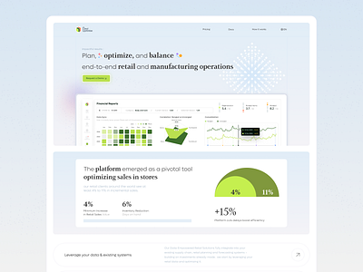 Landing design for the AI management platform ai app branding design graphic design interface landing logo management space ui ux web