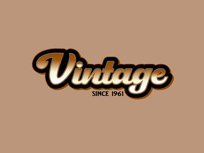 Vintage branding logo design