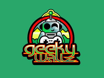 Geekywallz logo design