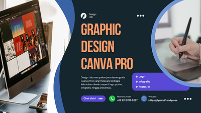 [Banner] Advertise Graphic Design Service - Canva Pro advertise banner canva graphic design service