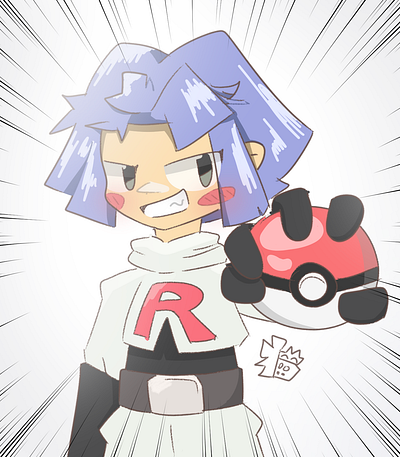 Team Rocket 2d anime character colored illustration pokemons team rocket