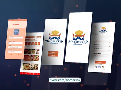 UI UX Mobile App Design Food App Mockup adobe xd design figma graphic design mobile app mockup ui design ui ux ux design website mockup