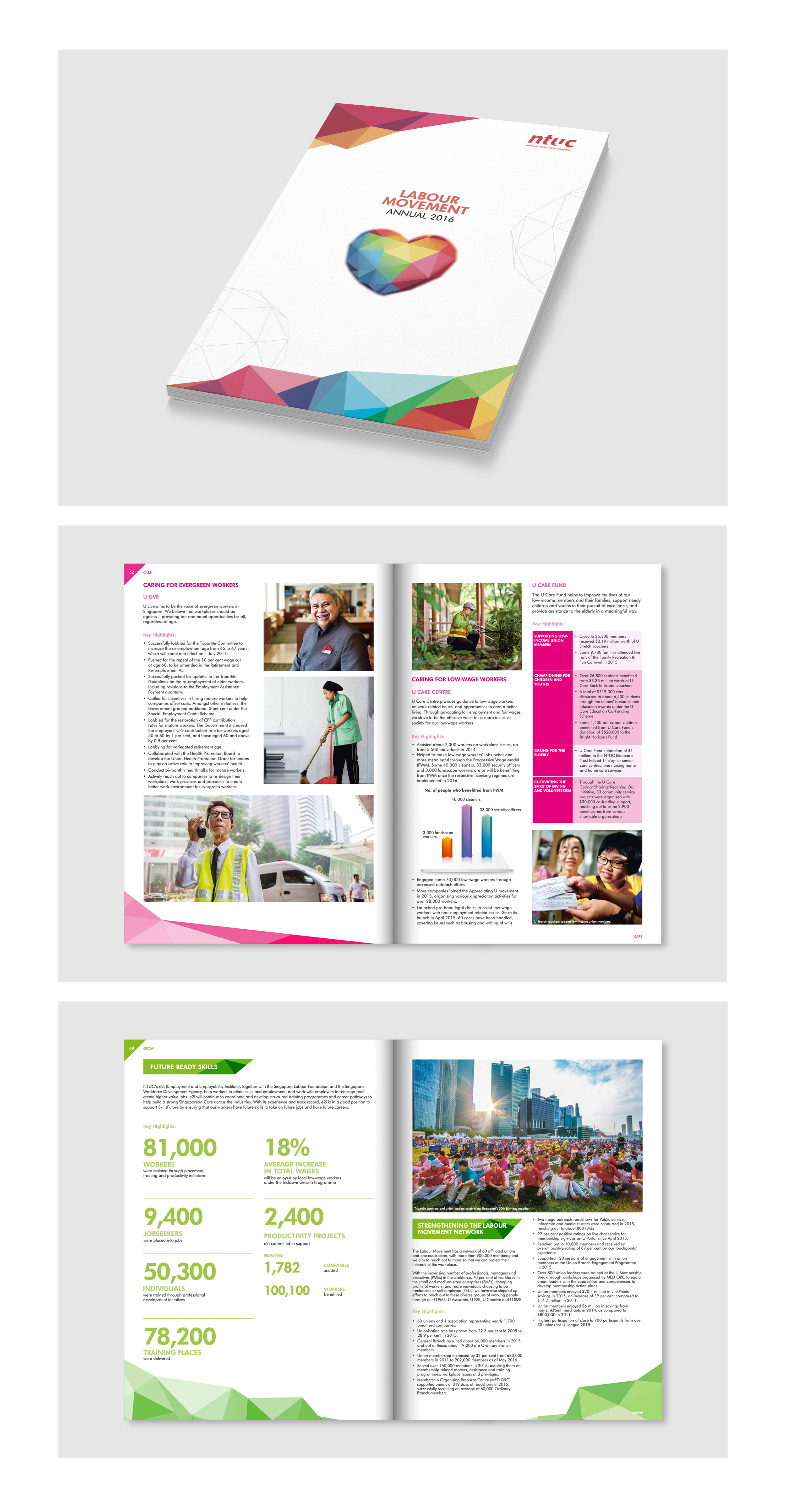 Labour Day 2016 Publication (Care • Fair • Grow) design graphic design layout publication