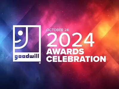 Goodwill 2024 Awards Celebration branding design event branding graphic design graphics illustration logo typography vector