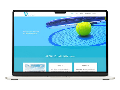 RockyView Tennis - Web Design & Development / WordPress brand branding design illustration ui ux web design web development website wordpress