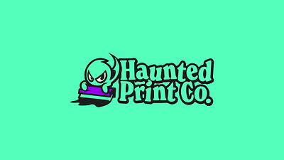 Haunted Print Co - Logo Animation 2d 2danimation 3d animation art branding design graphic design illustration logo motion graphics ui