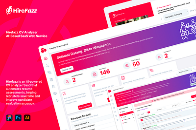Hirefazz CV Analyzer - AI-Based SaaS Web Service dashboard saas ui uiux