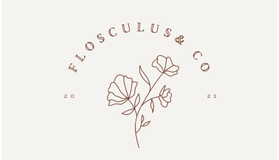 Flosculus & CO - Floral Branding Concept branding logo