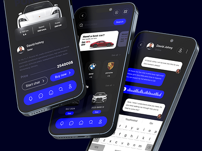 UI design for a premium car buying experience ui