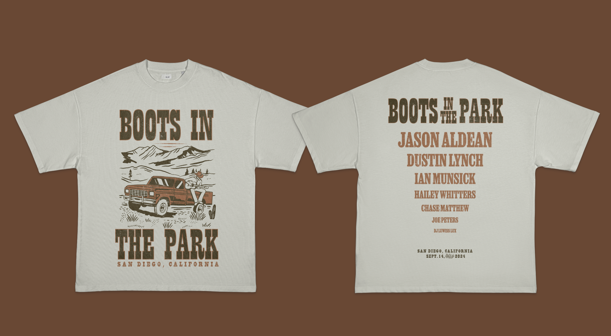 Boots in the Park Merchandise Sept 2024 shows by Lisa McCormick on Dribbble