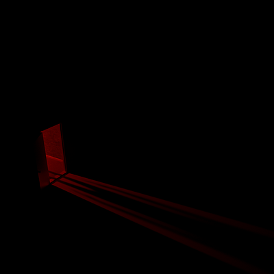 Red door 3d blender digital art