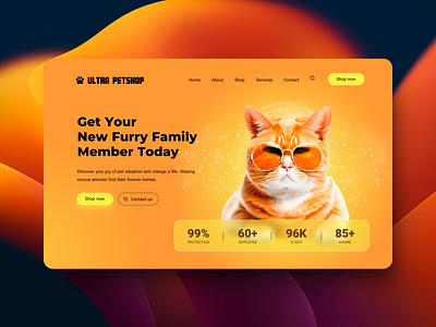 Pet shop design ui