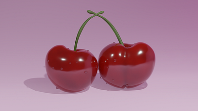 Blender Project 3d blender cherries cherry design fruit