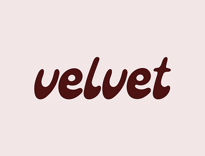 Velvet Logo graphic design graphicdesign ice cream identity mark minimalist restaurant simple symbol vector velvet visual identity