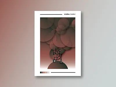 35.10.1 circle illustration line minimal modern modern art print tree