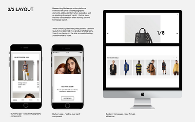 Burberry - User research app design usability testing user behaviour ux research web design