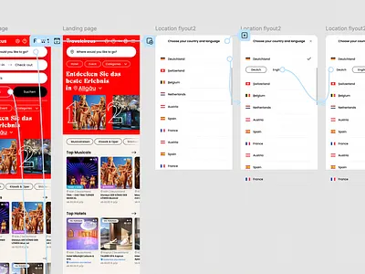 Travelcircus - Location feature prototyping figma interaction design product design ui design ux design