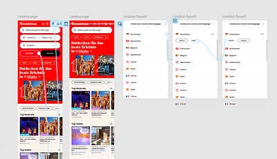 Travelcircus - Location feature prototyping figma interaction design product design ui design ux design