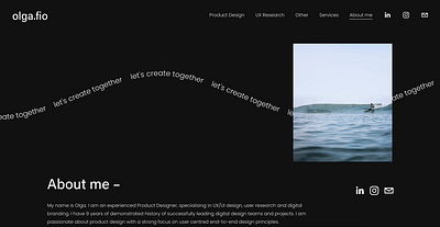 Website - Personal branding branding ui design web design web identity