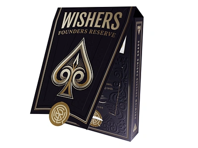 Wishers Founders Reserve Playing Cards 3d animation graphic design kickstarter playing cards