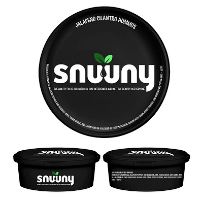 Snunny Hummus Package Design branding graphic design package design