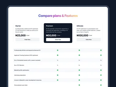 BlakSkill Pricing Plan 3d animation graphic design motion graphics ui