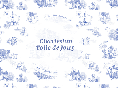 The Charleston Toile de Jouy Pattern on Creative Market repeating pattern seamless pattern surface pattern toile de jouy toile de jouy pattern