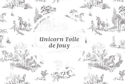 The Unicorn Toile de Jouy Pattern on Creative Market repeating pattern seamless pattern surface pattern toile de jouy toile de jouy pattern