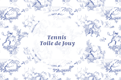 The Tennis Toile de Jouy Pattern on Creative Market repeat pattern seamless pattern surface pattern toile de jouy toile de jouy pattern