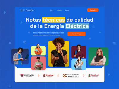 Luis Golcher Personal - Landing Page landing page personal brand personal site ui ui design ux ui design web design website websites