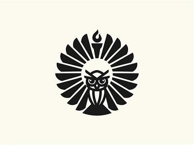 owl torch brand branding design graphic design illustration logo logodesign logodesigns owl vector