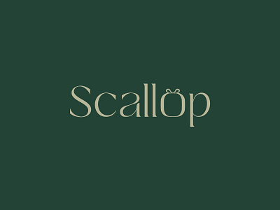 Wordmark Logo Concept "Scallop" branding design graphic design illustration logo logoprocess typographyexperts typographymasters