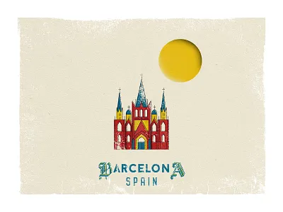 Barcelona, Spain 🇪🇸 barcelona españa español illustration sagrada familia spain spanish